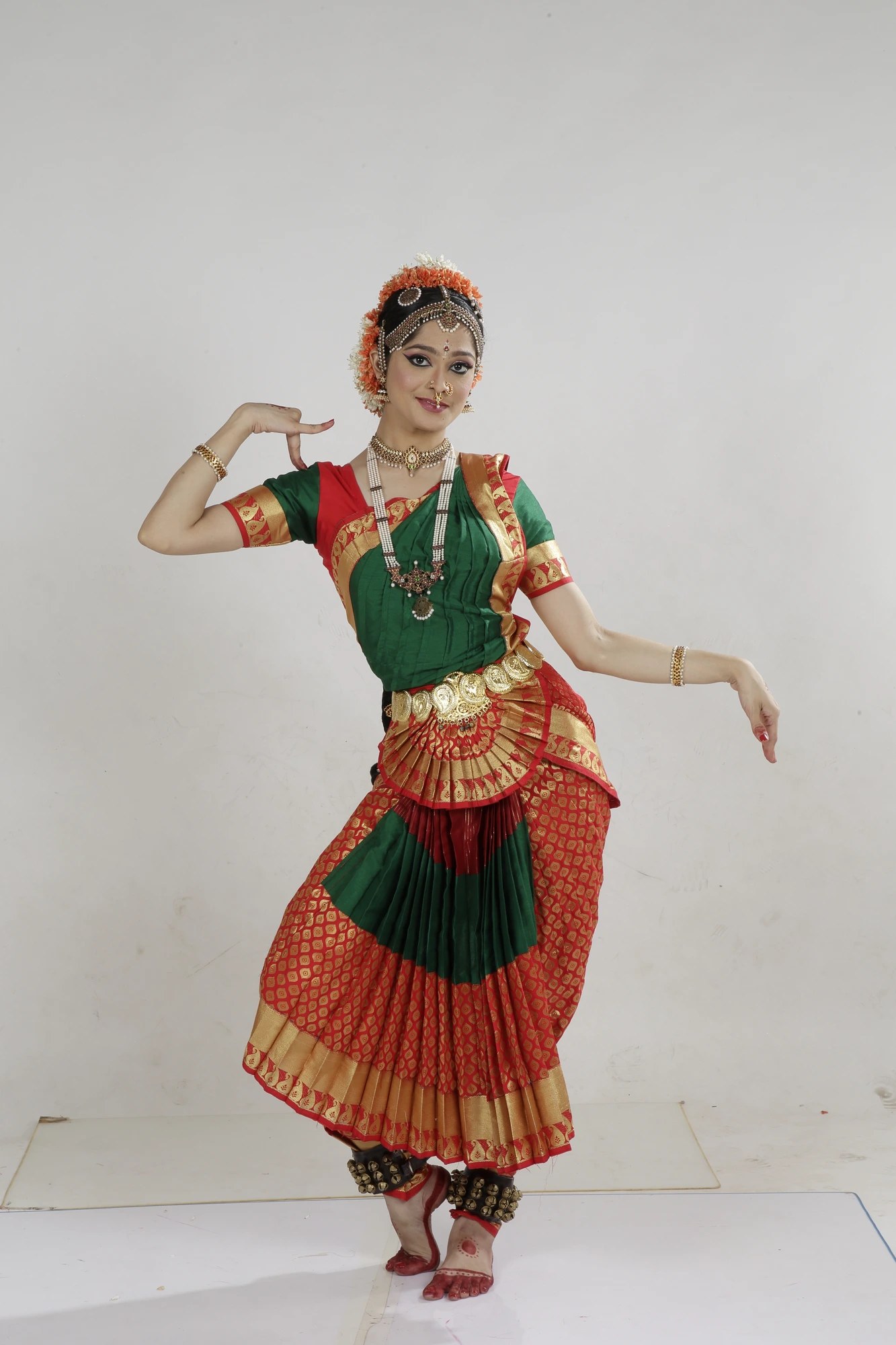 Digjaya Ghaisas in Bharatanatyam costume